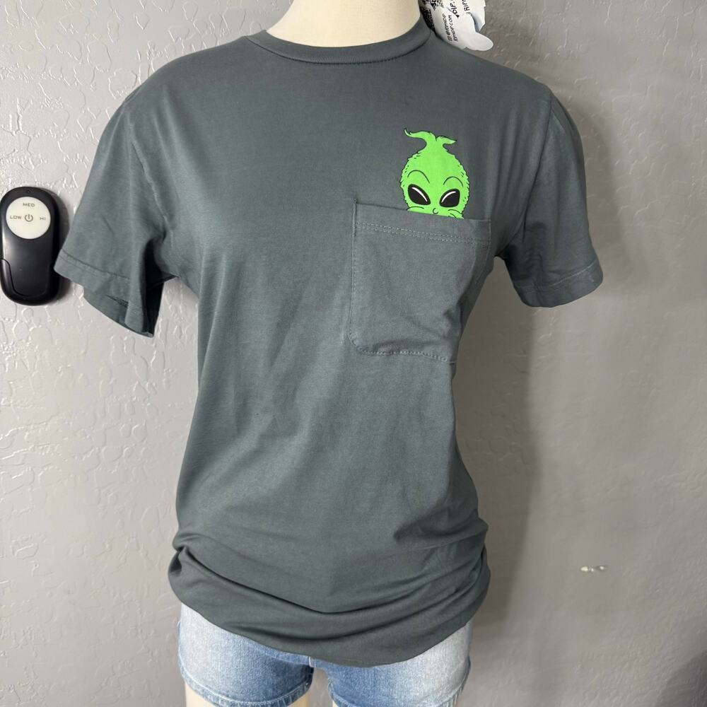 RipnDip Bah Humbug Pocket Tee, Gray, Small